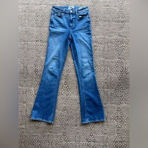 PAIGE Laurel Canyon High Rise Flare Jeans Rock Show Wash Womens 25